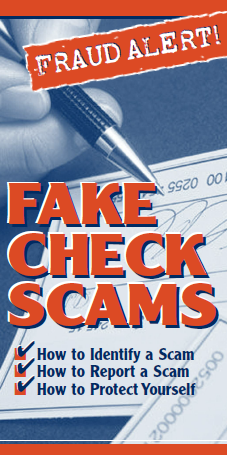 fraud alert fake check scams