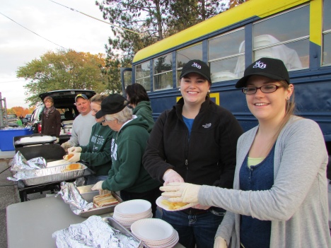 Highpoint Community Bank employees at Hastings High School